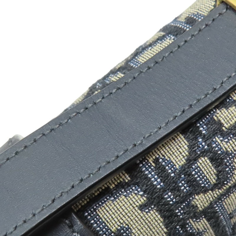 藍色 牛皮 提花帆布 30 Montaigne 肩背包【Dior 迪奧 】 M9203UTZQ-18