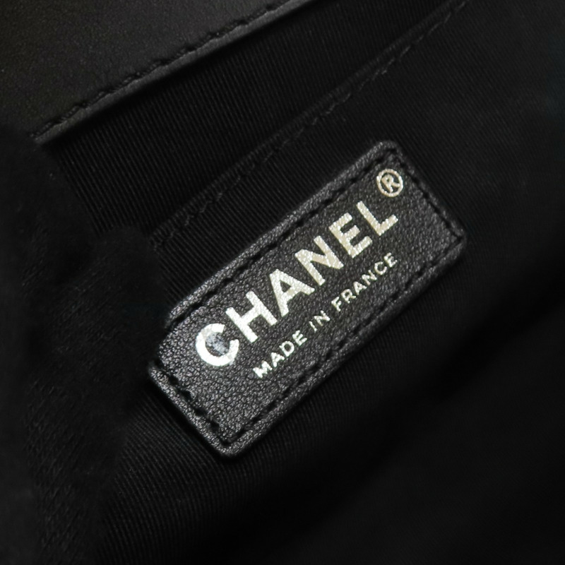 黑色 羊皮 Boy 25 亮片款 肩背包(無卡)【CHANEL 香奈兒】 A67086-6