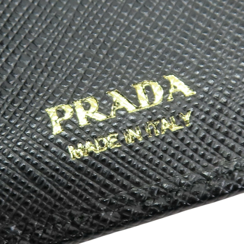黑色牛皮 扣式 短夾 1ML023【PRADA 普拉達】 1ML023-7