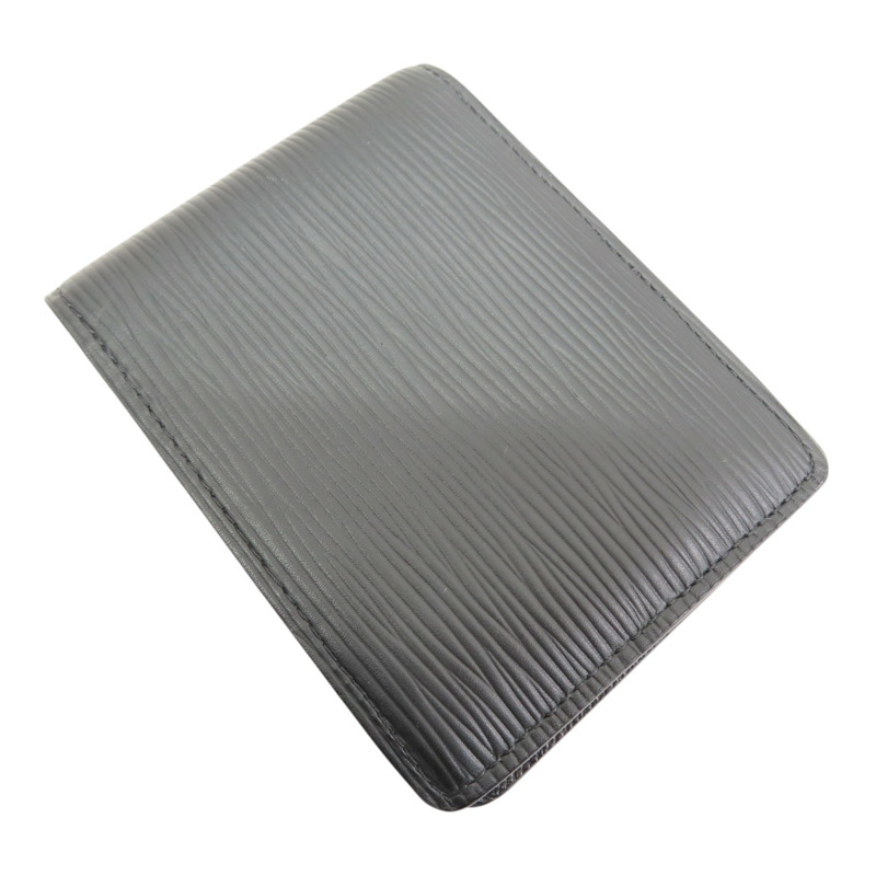 黑色牛皮 EPI水波紋 Multiple 兩折 短夾 M60332【LOUIS VUITTON LV 路易威登】 M60332-3