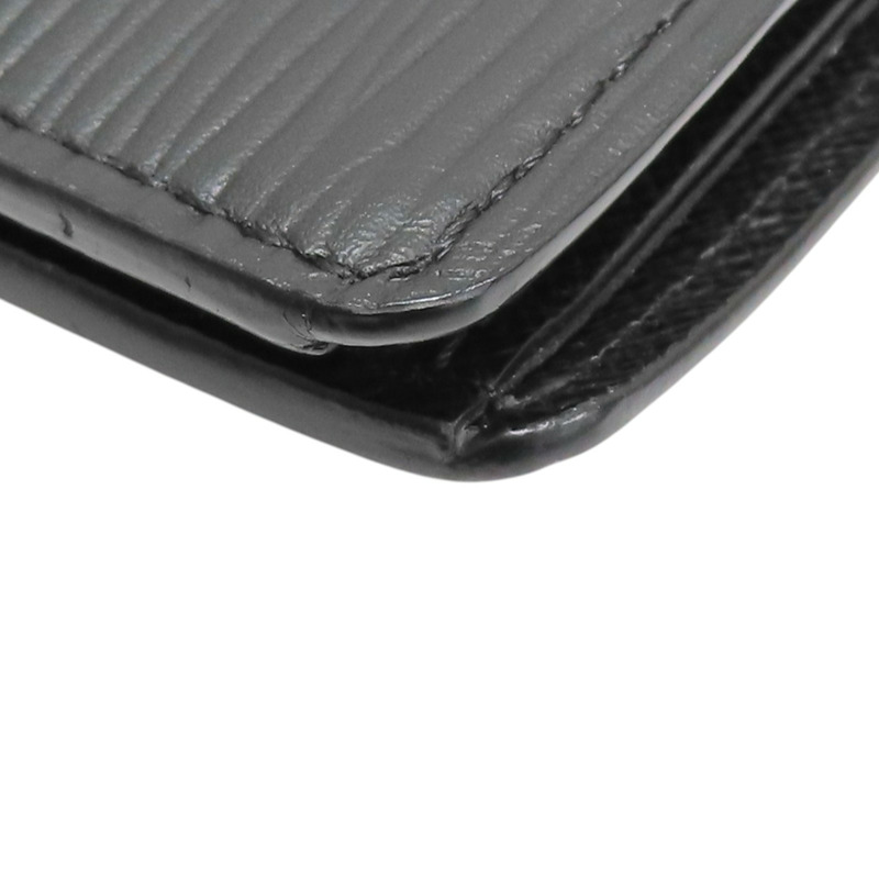 黑色牛皮 EPI水波紋 Multiple 兩折 短夾 M60332【LOUIS VUITTON LV 路易威登】 M60332-12