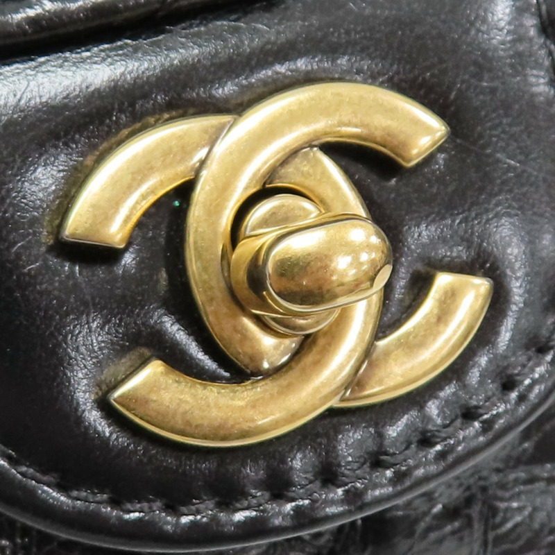 黑色牛皮 Half Moon 鍊帶 肩背包 A94759【CHANEL 香奈兒】 A94759-16