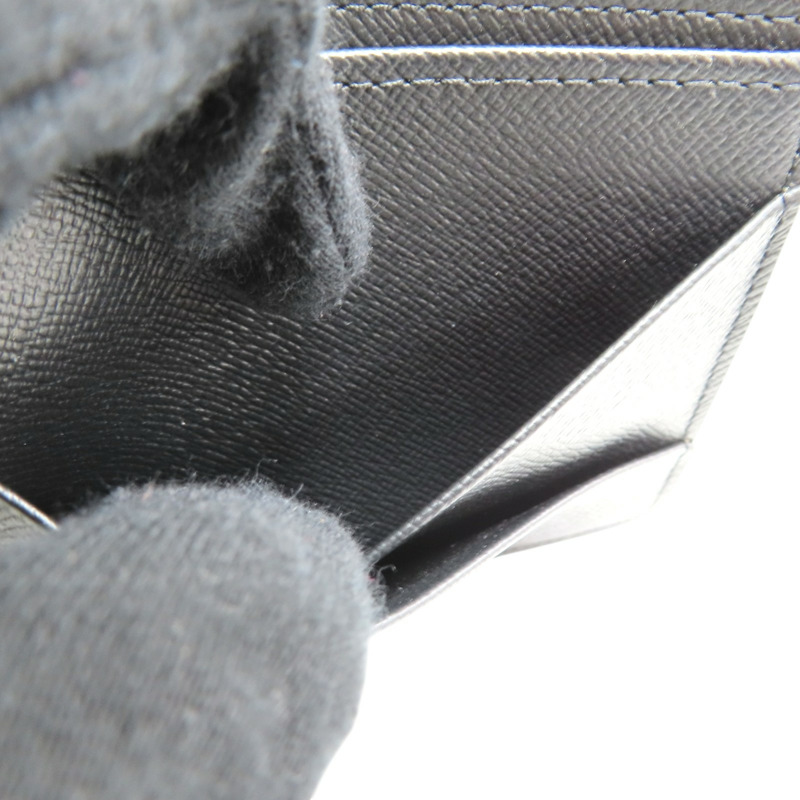 黑色 原花帆布 Multiple 兩折 短夾 M61695【LOUIS VUITTON LV 路易威登】 M61695-8