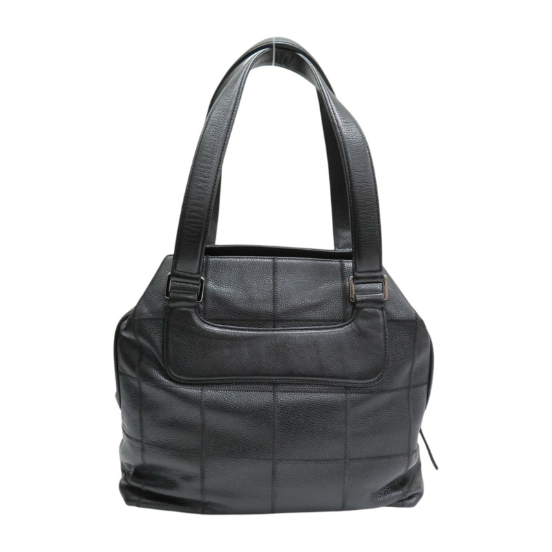 黑色牛皮 Chocolate bar 手提包【CHANEL 香奈兒】-1