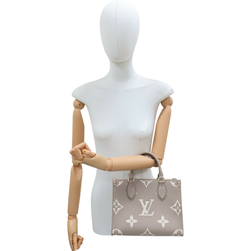 斑鳩灰色 牛皮 OnTheGo PM 兩用包 M45779【LOUIS VUITTON LV 路易威登】 M45779-9