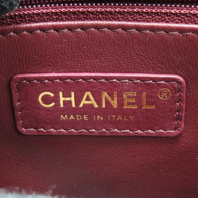 黑色 荔枝紋 牛皮 COCO Handle Maxi 兩用包 金扣【CHANEL 香奈兒】-8