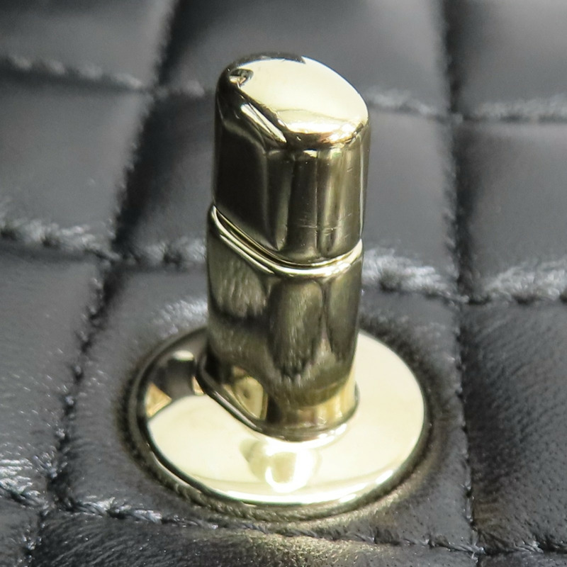 黑色羊皮 Mini 經典手把 口蓋 鍊帶 肩背包 AS2431【CHANEL 香奈兒】 AS2431-16