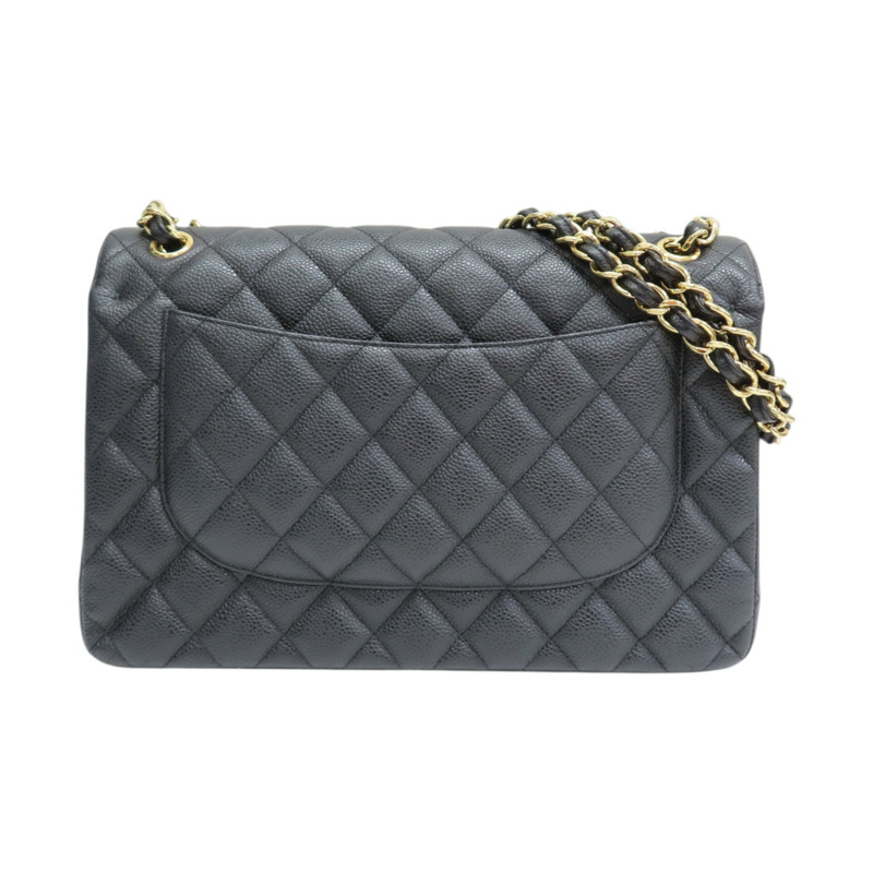 黑色 荔枝紋 牛皮 COCO Jumbo 30 肩背包 無卡【CHANEL 香奈兒】 A58600-1