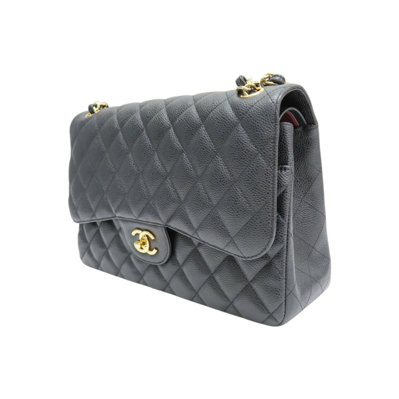 黑色 荔枝紋 牛皮 COCO Jumbo 30 肩背包 無卡【CHANEL 香奈兒】 A58600-2