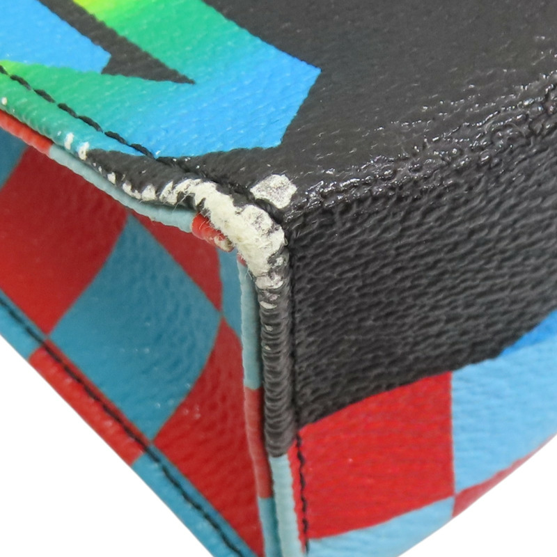 藍/綠色 帆布 Poche Toilette 26 手拿包 M51231【LOUIS VUITTON LV 路易威登】 M51231-10