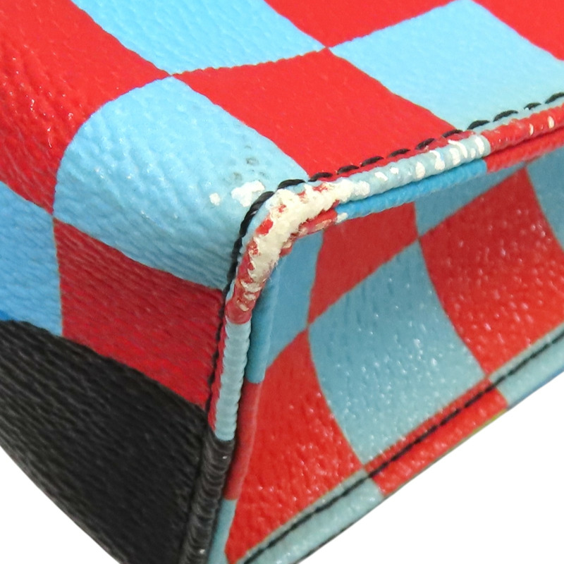 藍/綠色 帆布 Poche Toilette 26 手拿包 M51231【LOUIS VUITTON LV 路易威登】 M51231-11