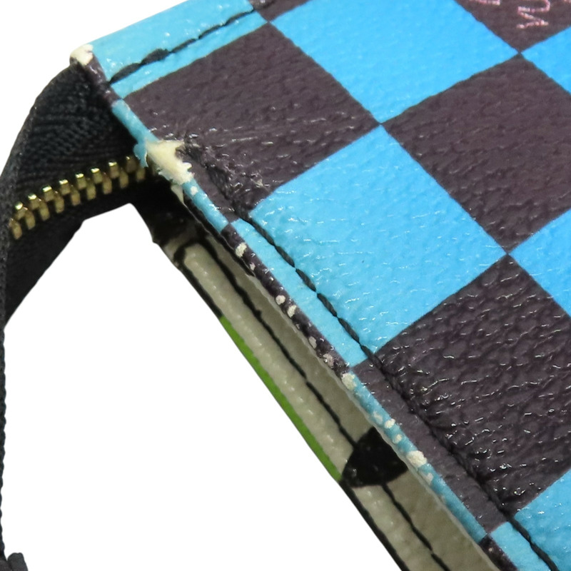 藍/綠色 帆布 Poche Toilette 26 手拿包 M51231【LOUIS VUITTON LV 路易威登】 M51231-16