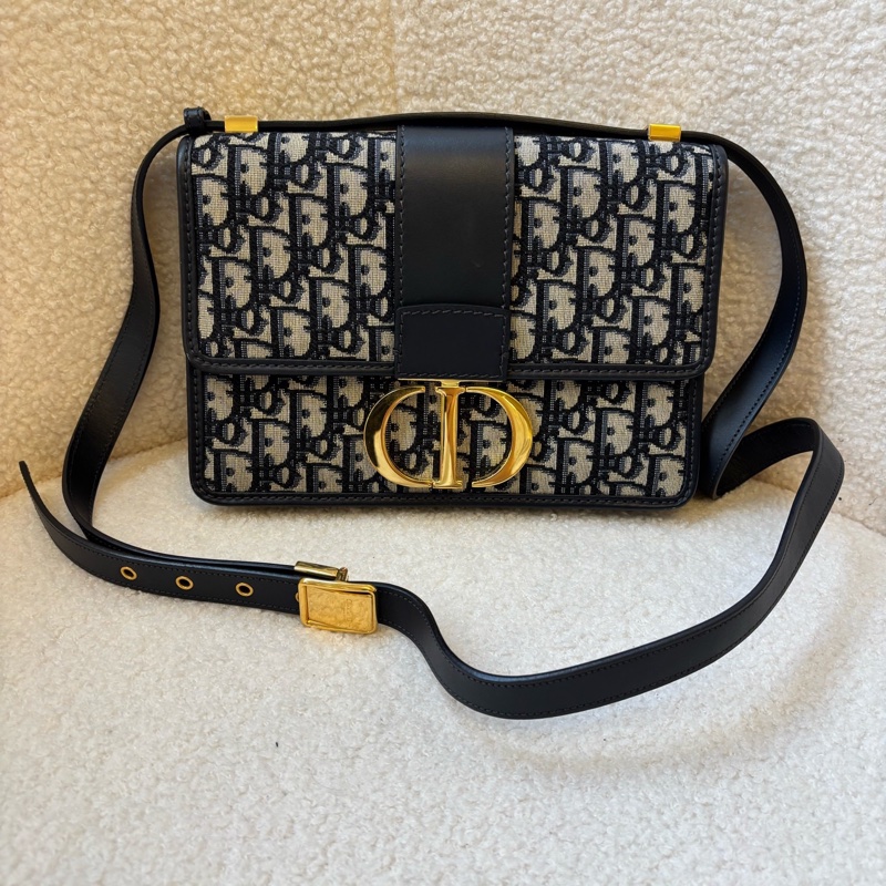 DIOR 迪奧 30 Montaigne Oblique 老花刺繡滿印-9