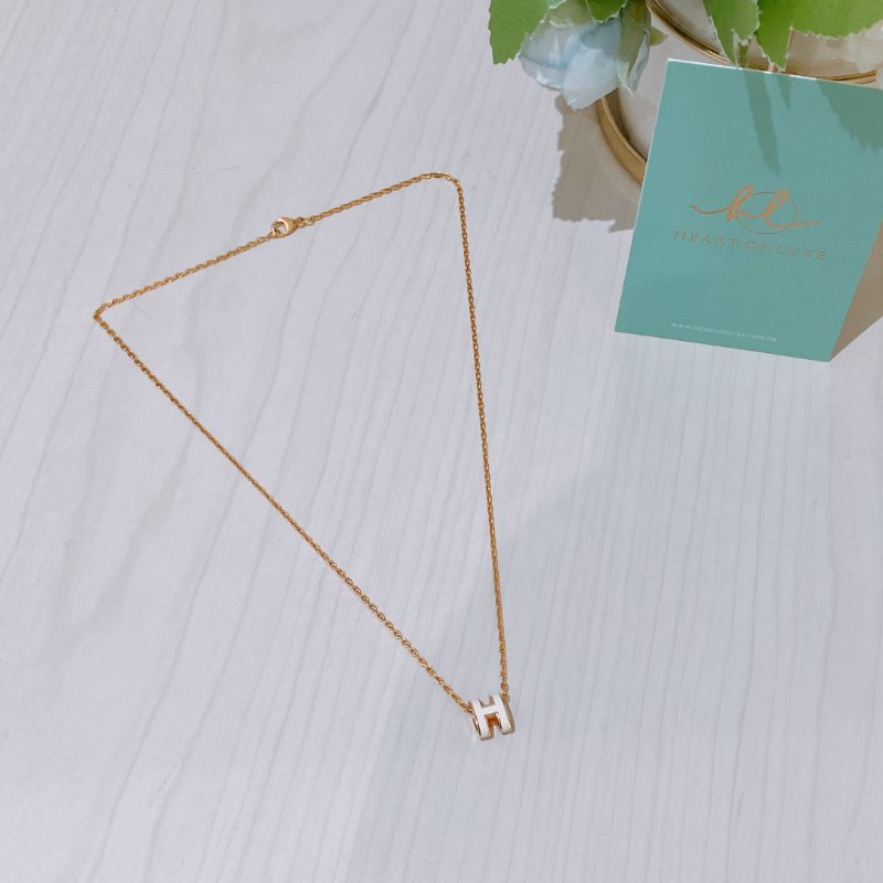 TK1960 Hermes 愛馬仕迷你H字項鍊 Mini Pop H Necklace-12