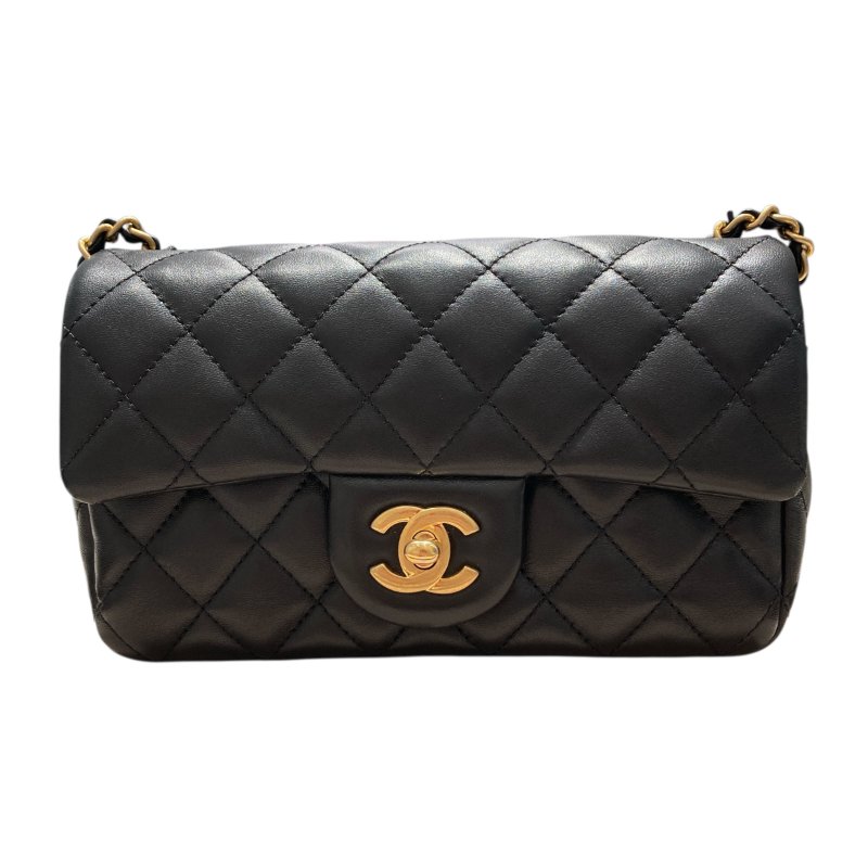 CAHNEL 香奈兒 ROMANCE MINI FLAP BAG 羊皮 黑色-2