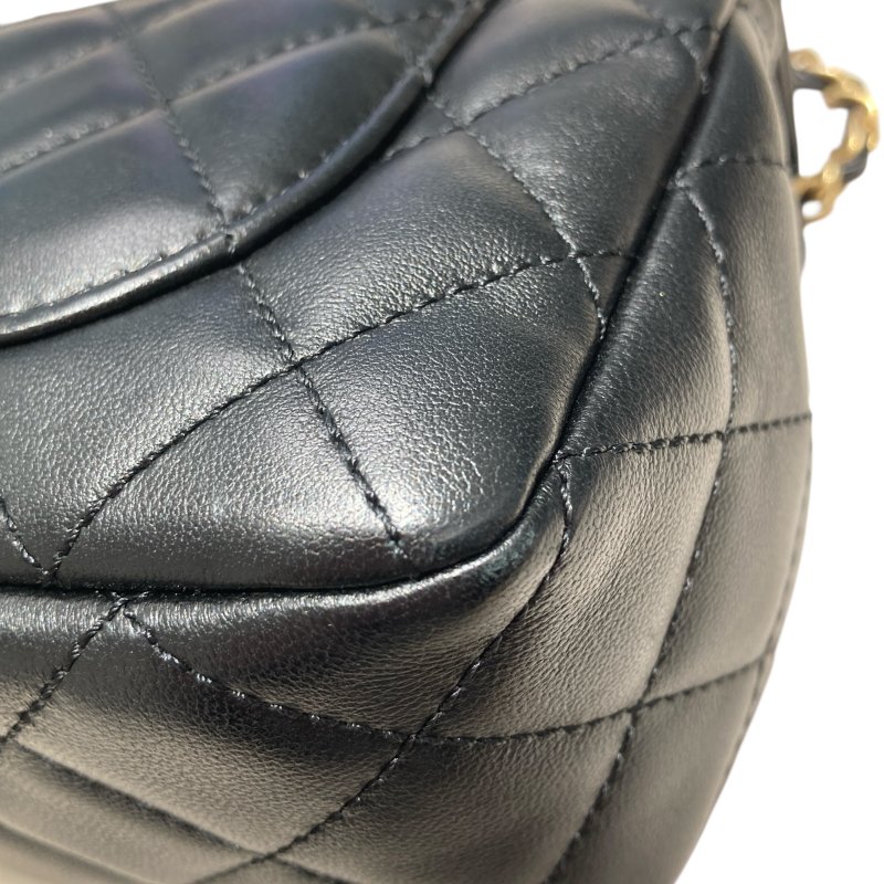 CAHNEL 香奈兒 ROMANCE MINI FLAP BAG 羊皮 黑色-11