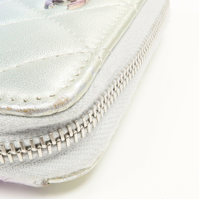 CHANEL 羊皮皮革Card Case/Coin Case銀扣拉鏈卡片套/零錢包-15