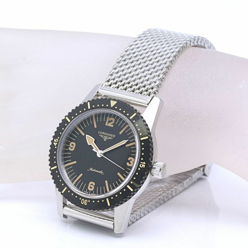 浪琴表 Heritage Skin Diver L2.822.4.56.6 男士腕錶，不鏽鋼材質，40276-2