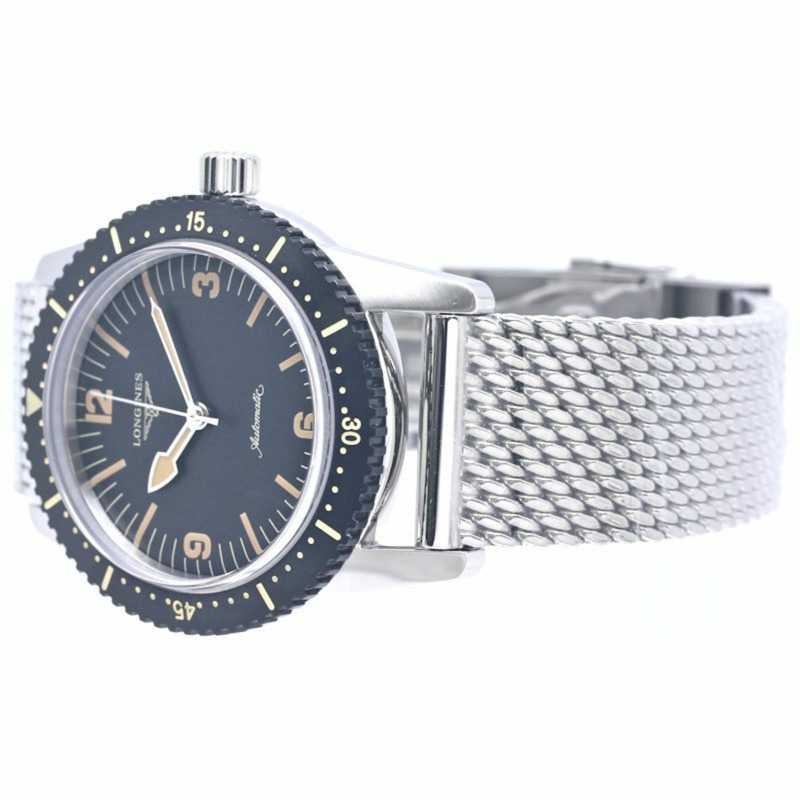 浪琴表 Heritage Skin Diver L2.822.4.56.6 男士腕錶，不鏽鋼材質，40276-3