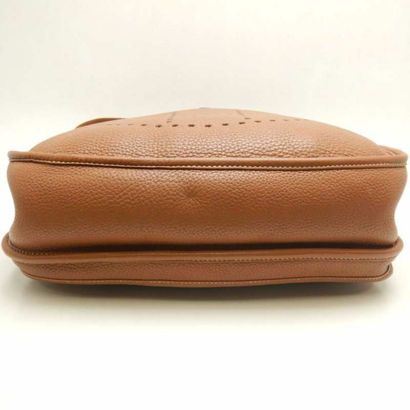 愛馬仕 Evelyne 3GM 單肩包，Togo 皮革，金色，女士，253633-7