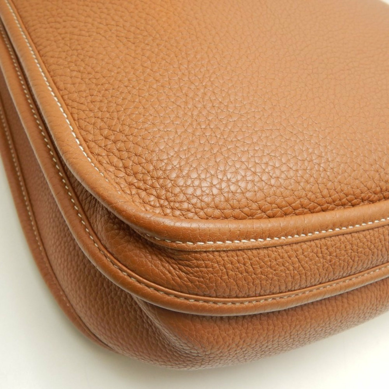 愛馬仕 Evelyne 3GM 單肩包，Togo 皮革，金色，女士，253633-10