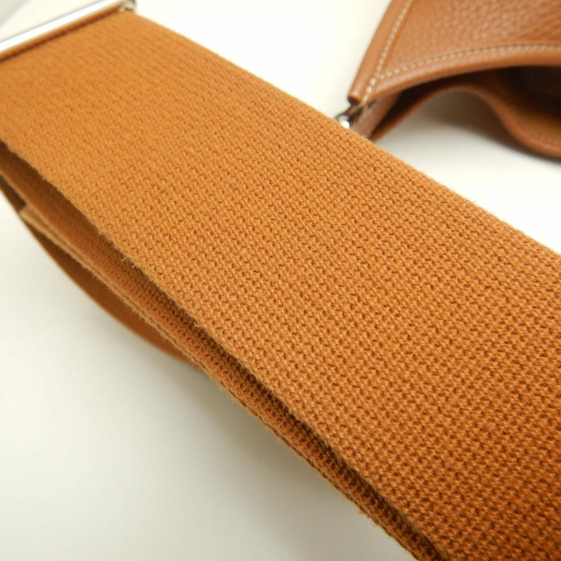 愛馬仕 Evelyne 3GM 單肩包，Togo 皮革，金色，女士，253633-12