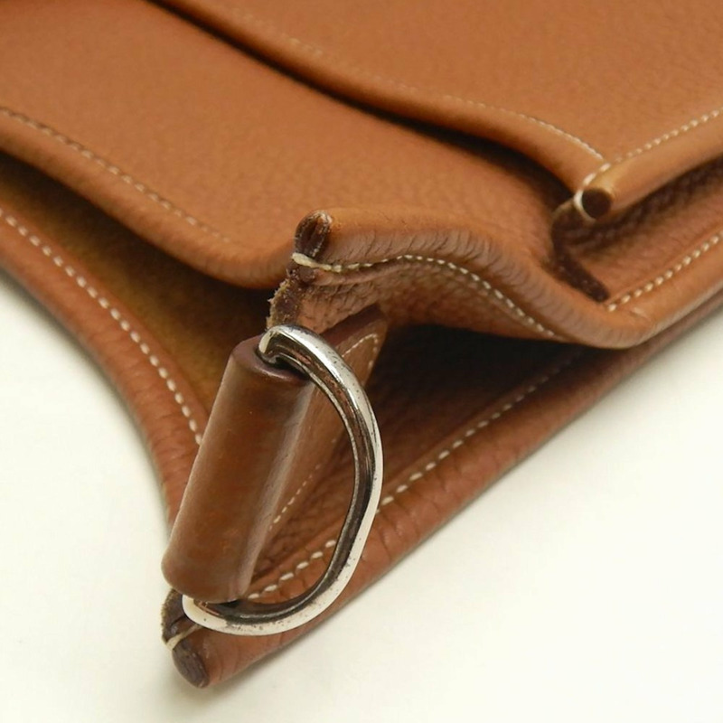 愛馬仕 Evelyne 3GM 單肩包，Togo 皮革，金色，女士，253633-14