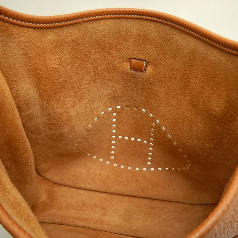 愛馬仕 Evelyne 3GM 單肩包，Togo 皮革，金色，女士，253633-17