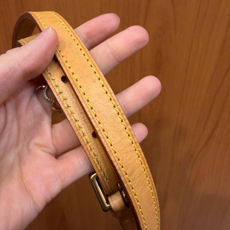 LV 本染皮可調節背帶-5