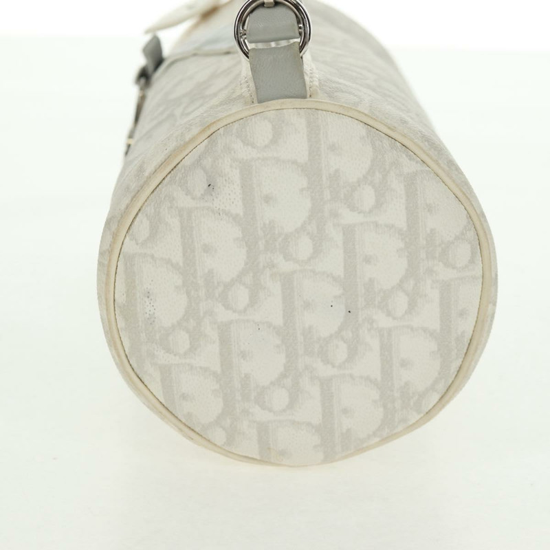 【日本直送】Christian Dior Trotter帆布浪漫手袋 PVC 白色銀色 正品 168346V-3