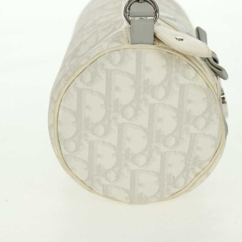 【日本直送】Christian Dior Trotter帆布浪漫手袋 PVC 白色銀色 正品 168346V-4