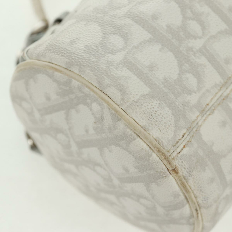 【日本直送】Christian Dior Trotter帆布浪漫手袋 PVC 白色銀色 正品 168346V-10