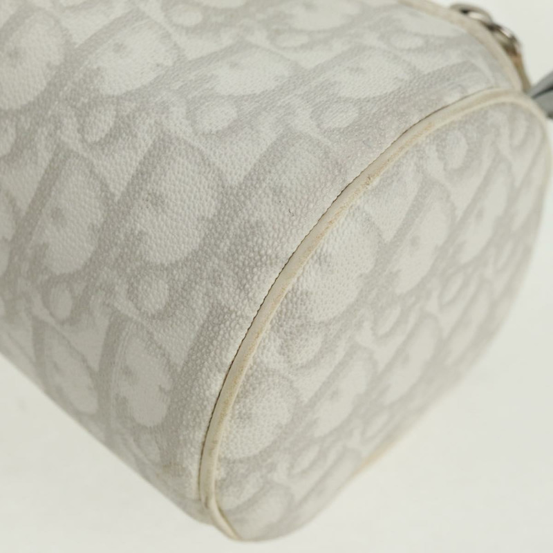 【日本直送】Christian Dior Trotter帆布浪漫手袋 PVC 白色銀色 正品 168346V-13