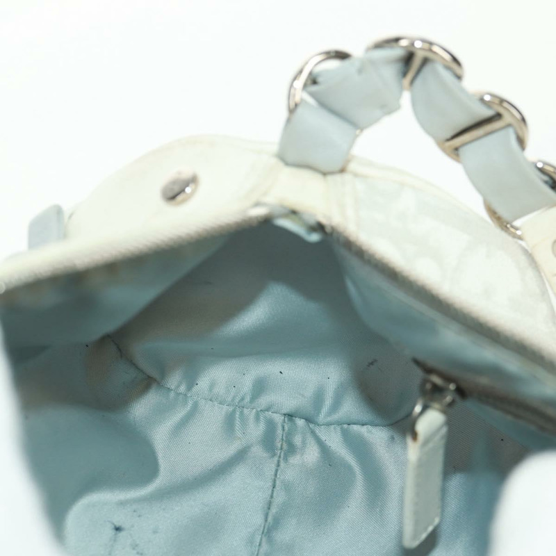 【日本直送】Christian Dior Trotter帆布浪漫手袋 PVC 白色銀色 正品 168346V-17