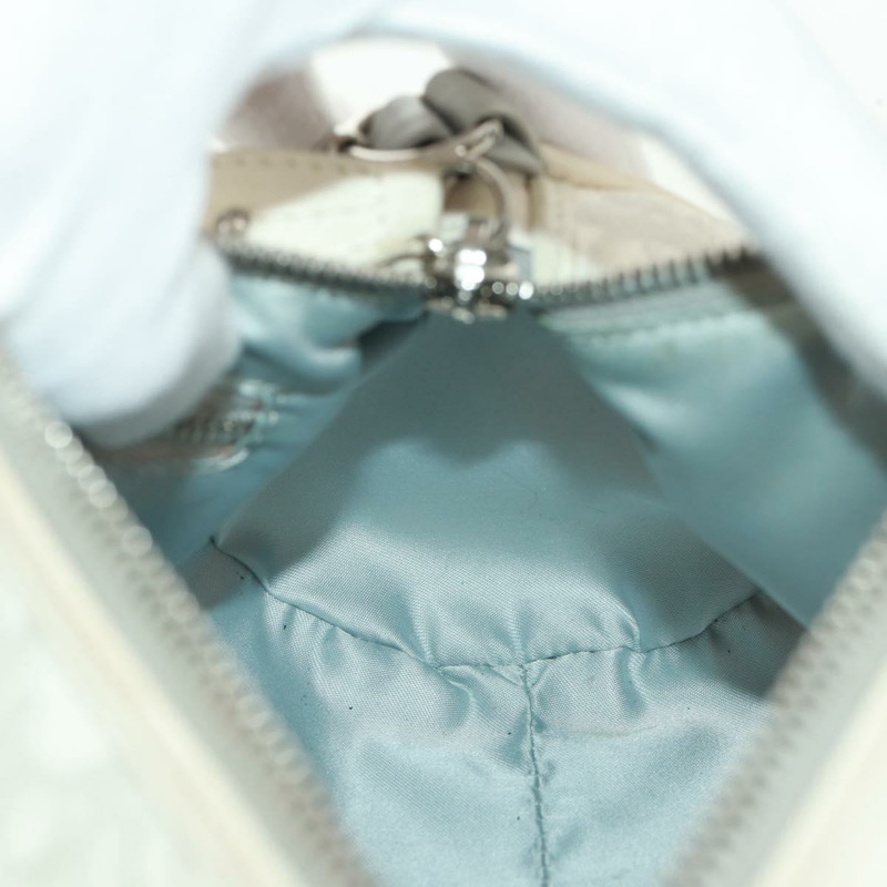 【日本直送】Christian Dior Trotter帆布浪漫手袋 PVC 白色銀色 正品 168346V-18