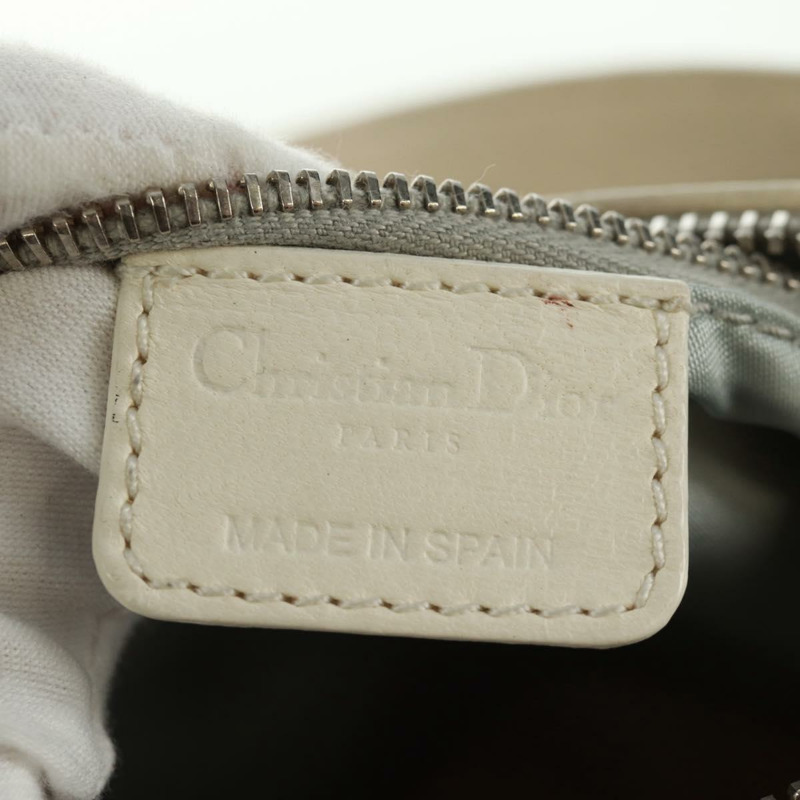 【日本直送】Christian Dior Trotter帆布浪漫手袋 PVC 白色銀色 正品 168346V-21