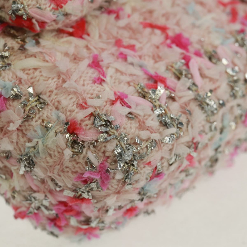 【日本直送】香奈兒單蓋25鏈條肩背包，斜紋軟呢粉紅銀色雙C標誌，正品編號160987SAM-9