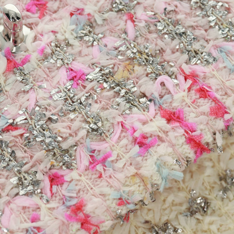 【日本直送】香奈兒單蓋25鏈條肩背包，斜紋軟呢粉紅銀色雙C標誌，正品編號160987SAM-16