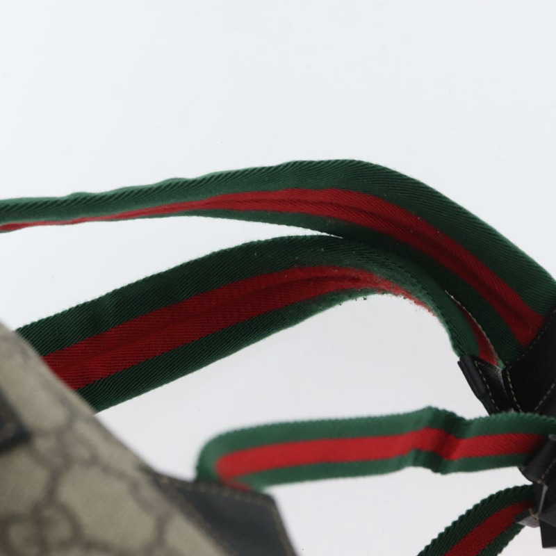 【日本直送】GUCCI GG Supreme 雙肩包 PVC 米色 銀色 正品 154160A-9