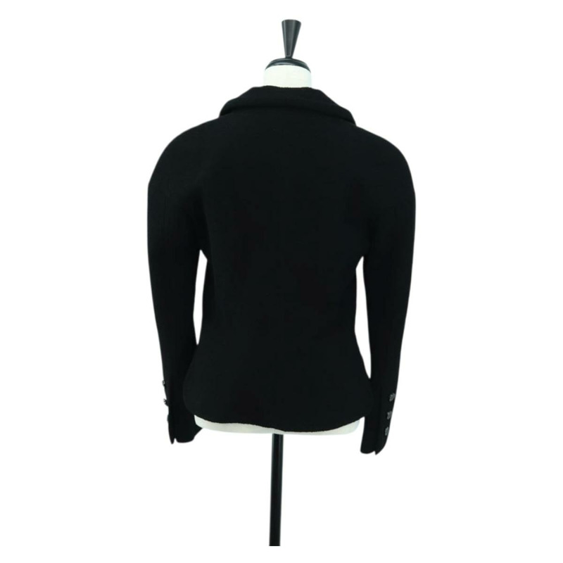 【日本直送】香奈兒黑色羊毛夾克，CC標誌，貨號158564M-1