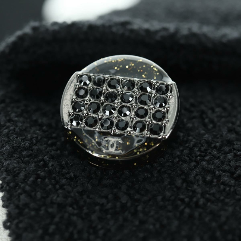 【日本直送】香奈兒黑色羊毛夾克，CC標誌，貨號158564M-5