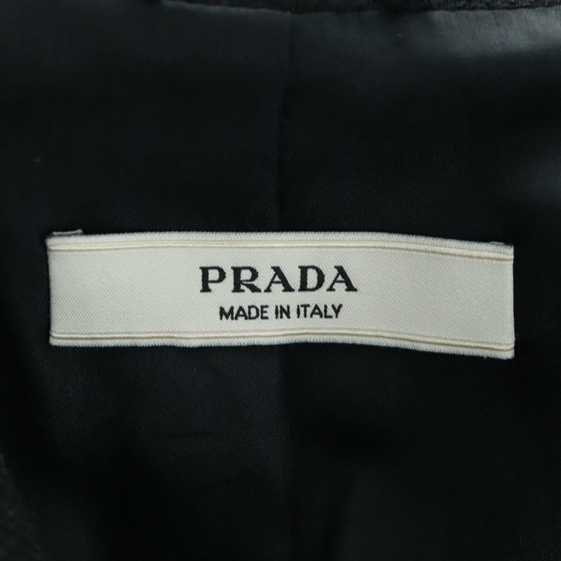 【日本直送】PRADA 長版羊毛大衣 灰色 正品 158570M-10