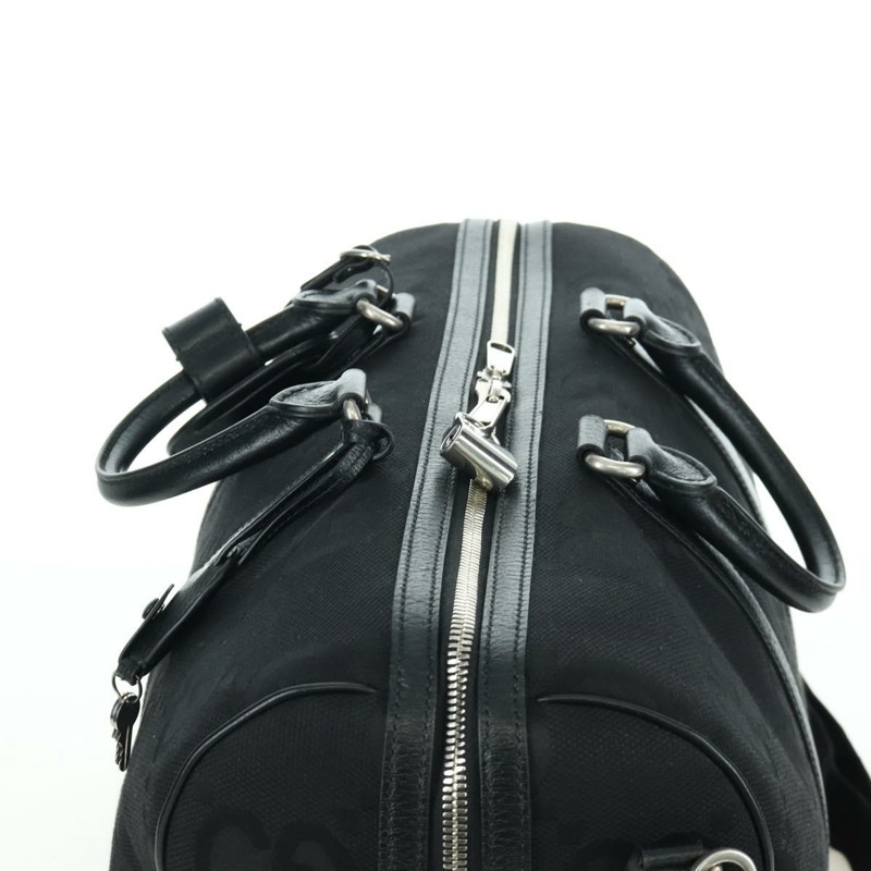 【日本直送】GUCCI GG帆布波士頓包 2way Black Silver 739581 Auth 171443SAM-5