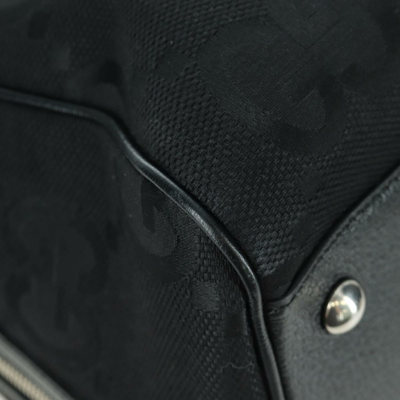 【日本直送】GUCCI GG帆布波士頓包 2way Black Silver 739581 Auth 171443SAM-13