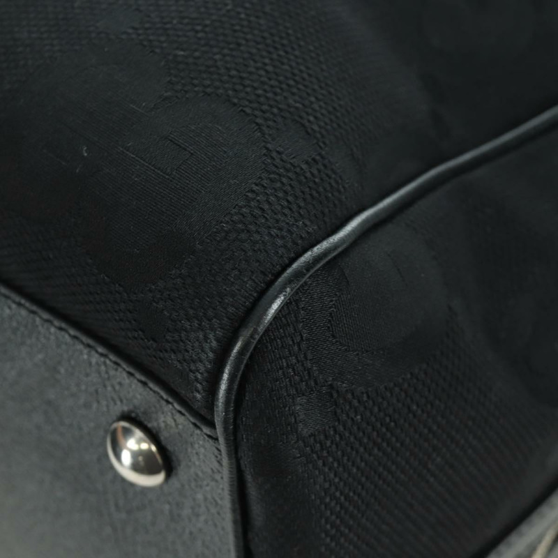 【日本直送】GUCCI GG帆布波士頓包 2way Black Silver 739581 Auth 171443SAM-14