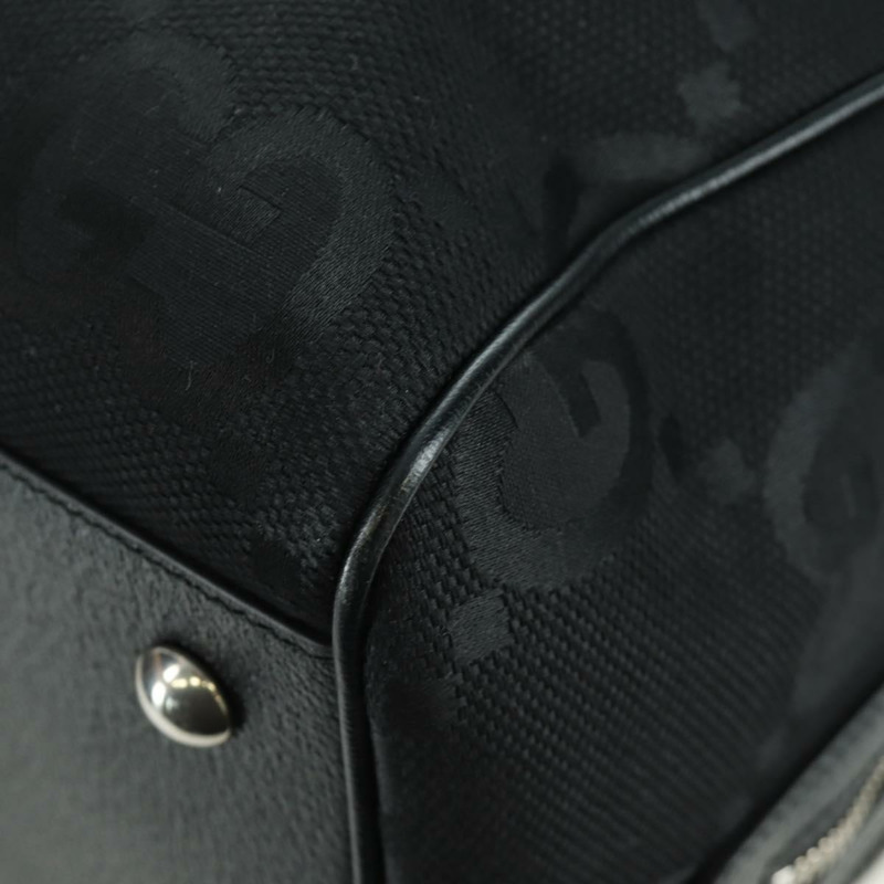 【日本直送】GUCCI GG帆布波士頓包 2way Black Silver 739581 Auth 171443SAM-16