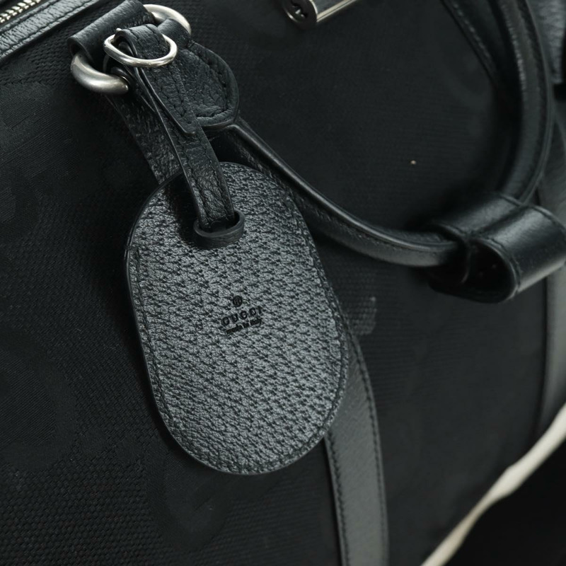 【日本直送】GUCCI GG帆布波士頓包 2way Black Silver 739581 Auth 171443SAM-18