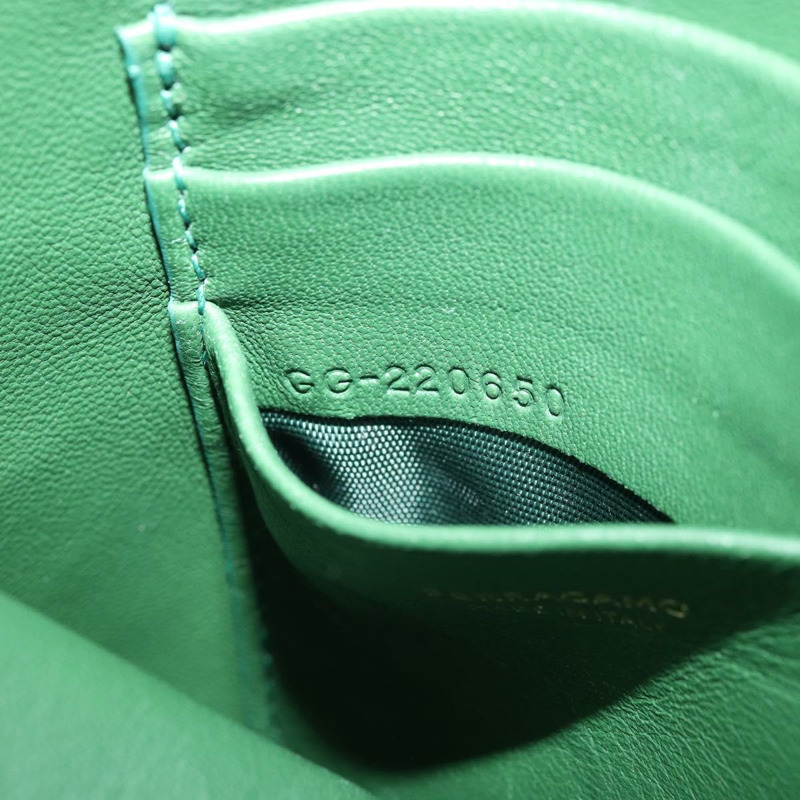 【日本直送】Salvatore Ferragamo Gancini 單肩包 皮革 綠色 金色 正品 ARZ415V-20