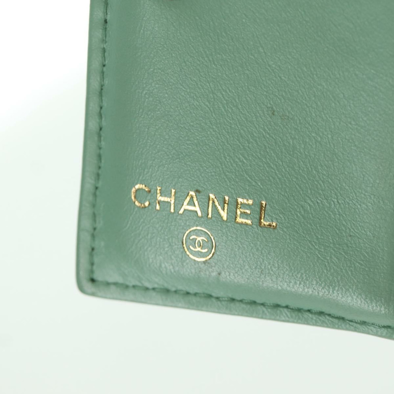 【日本直送】香奈兒 (CHANEL) Matelasse Compact 錢包 魚子醬皮粉紅色 CC Auth ARZ472M-16