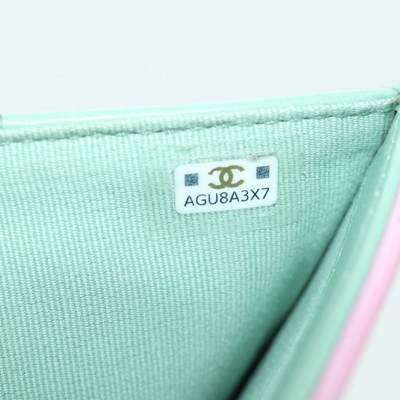 【日本直送】香奈兒 (CHANEL) Matelasse Compact 錢包 魚子醬皮粉紅色 CC Auth ARZ472M-20